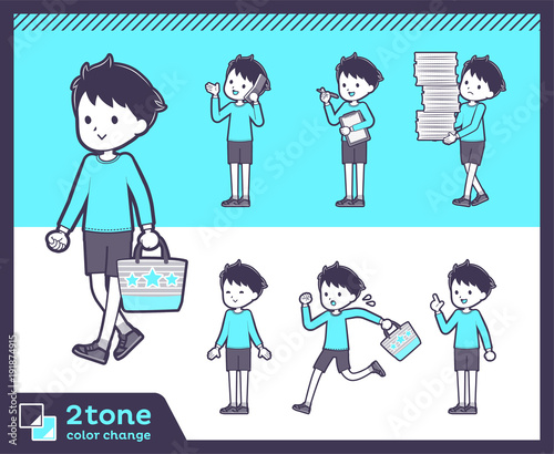 2tone type blue clothing boy_set 02