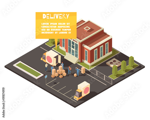 Fast Delivery Service Concept