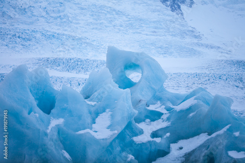 Icebergs swimming on frozen...