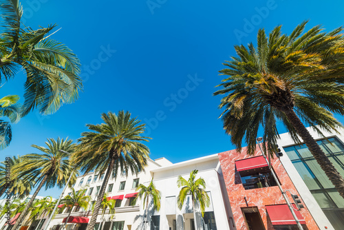 Rodeo drive on a sunny day