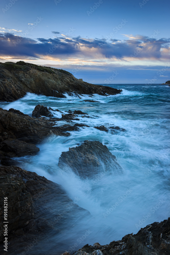 tempête sur la côte varoise, giens, hyères, var