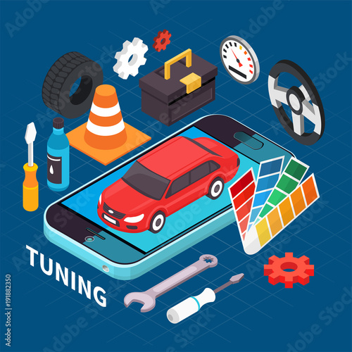  Auto Service And Tuning Illustration 