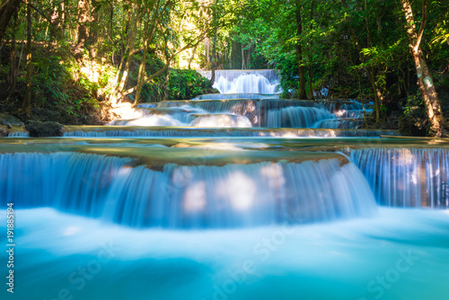 Huai Mae Khamin Waterfall at Kanchanaburi, Thailand © mr_gateway