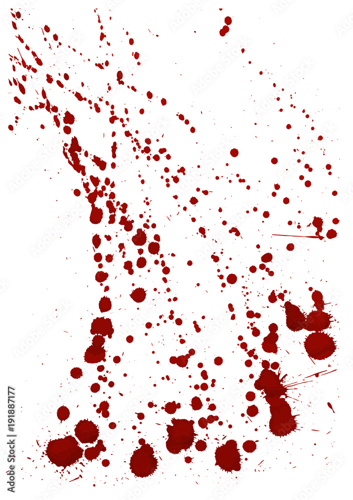 Dry blood splatter. Modern background. Vector illustration.