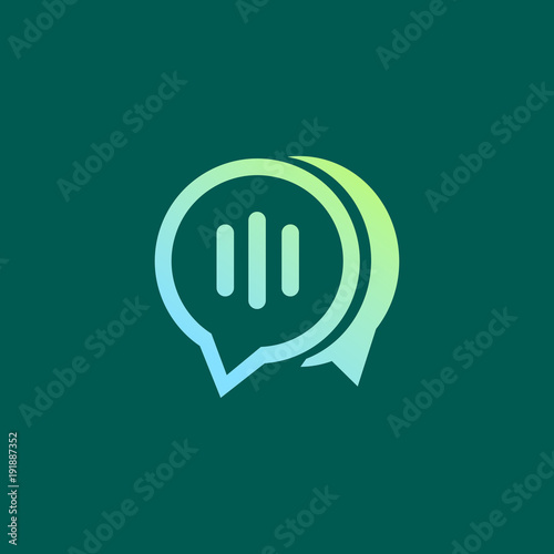 chat app technology graphic vector