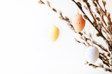 Happy Easter. Congratulatory easter background.