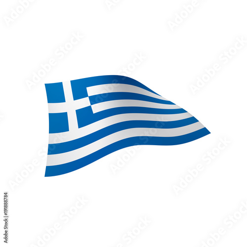 Greece flag, vector illustration