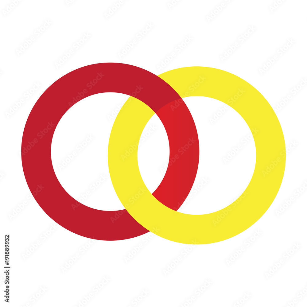 Connected circles logo Vector. Circle logo for your brand Connected circles logo Vector. Circle logo for your brand