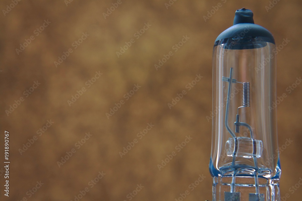 Lamp for car lights close-up Lamp for car lights close-up