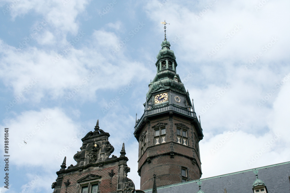 The building of the university in Groningen