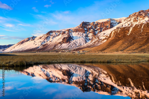 amazing countryside landscape of iceland