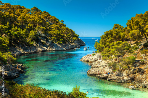 Amazing Calanques De Port Pin in Cassis, near Marseille, France © janoka82