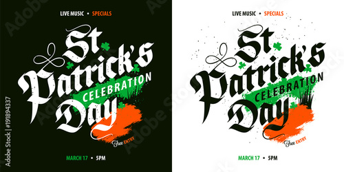 St. Patrick's Day celebration poster