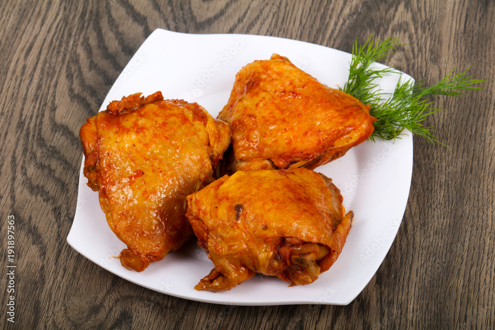 Roasted chicken thigh Roasted chicken thigh