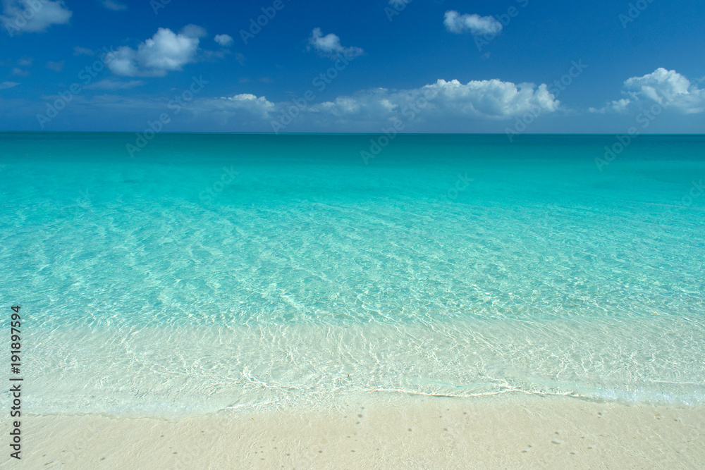 Idyllic caribbean beach