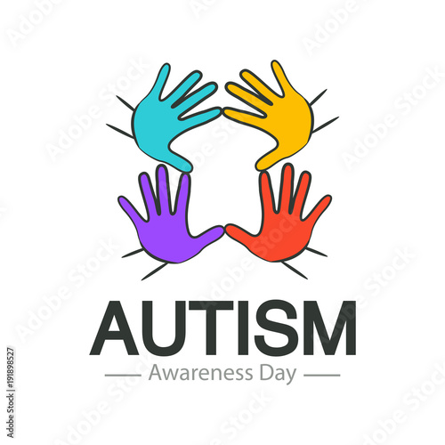 Autism awareness day logo design vector template © AlfaSmart