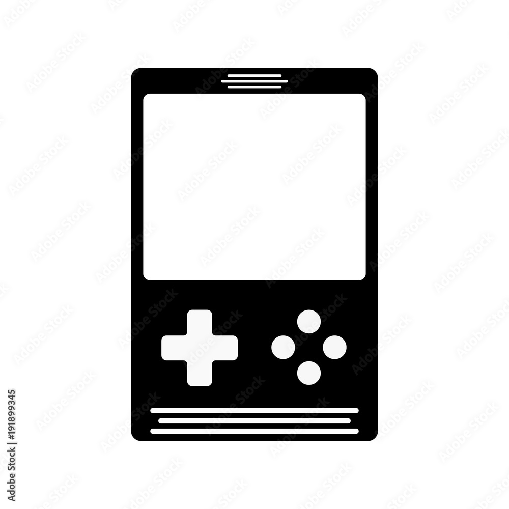 Vector illustration. Web icons for the site. Portable game console. Vector illustration. Web icons for the site. Portable game console.