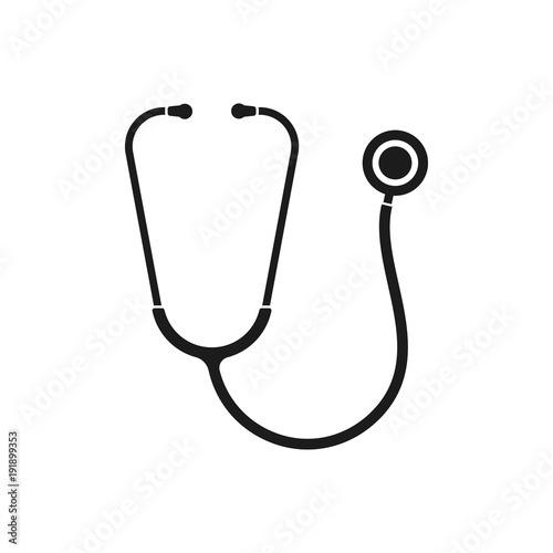 Stethoscope icon. Vector. photo