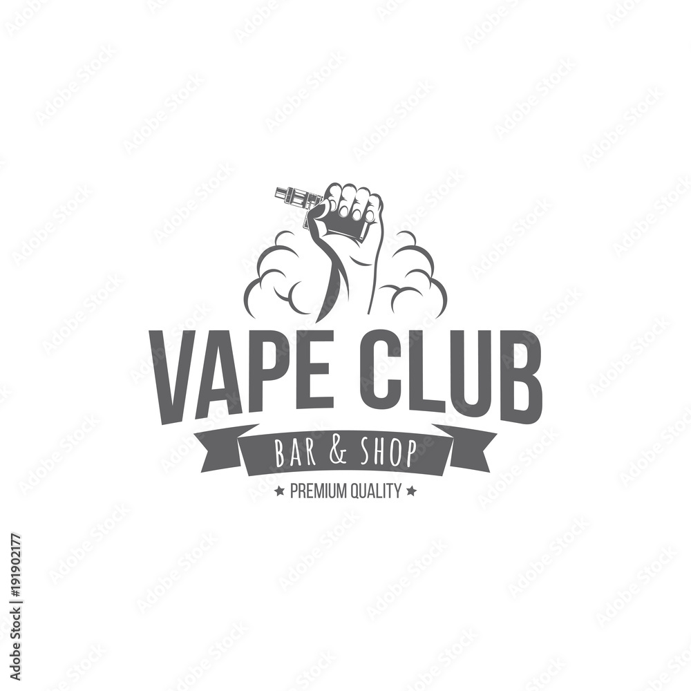 Fototapeta premium vape vector badges
