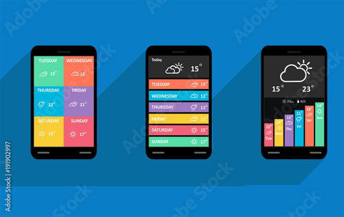 Vector mobile user interface design