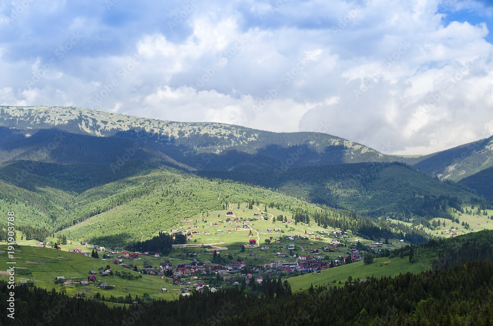 Carpathian mountains in summer
