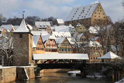 Stadtansicht von Schwäbisch Hall in Deutschland