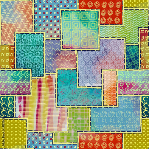 patchwork 2spot watercolor dark
