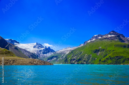 beautiful view at the Kaprun dam