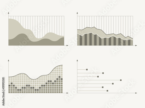 Business charts and graphs. Infographic elements.