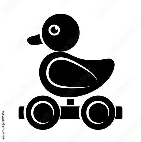 wooden duck pull toy