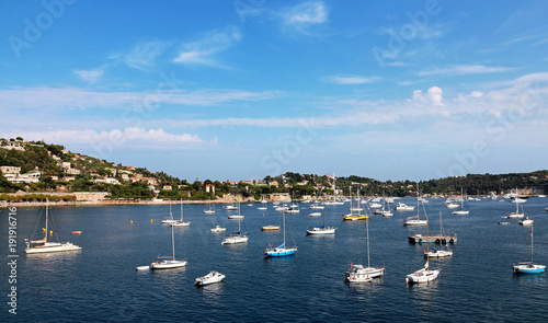 yachts in a bay near Nice - French Riviera