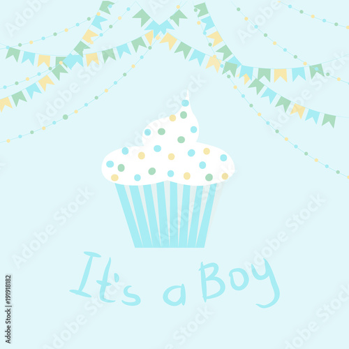 открытка с надписью It`s a Boy