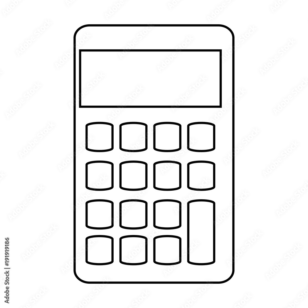 calculator math isolated icon vector illustration design calculator math isolated icon vector illustration design