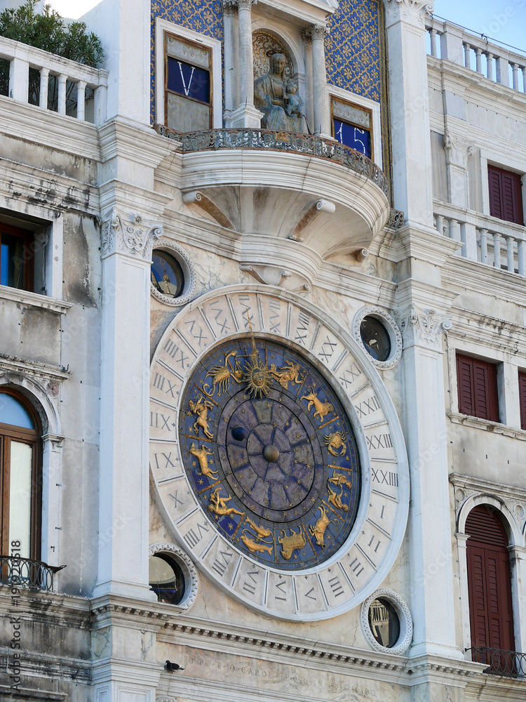 Clock Tower in Venice, St Mark's square