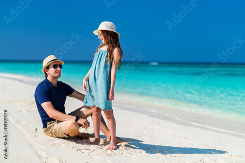 Father and daughter at beach © BlueOrange Studio