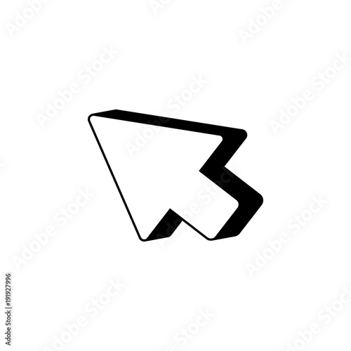 arrow direction icon. Element of computer games for mobile concept and web apps. Icon for website design and development, app development. Premium icon