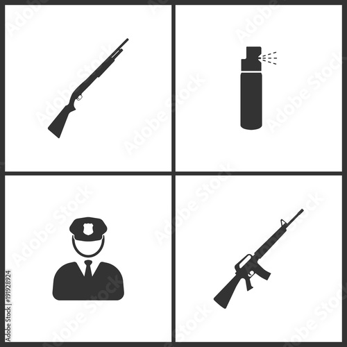 Vector Illustration Set Medical Icons. Elements of Pharmacy, Thermometer and Medicine vial bottle icon