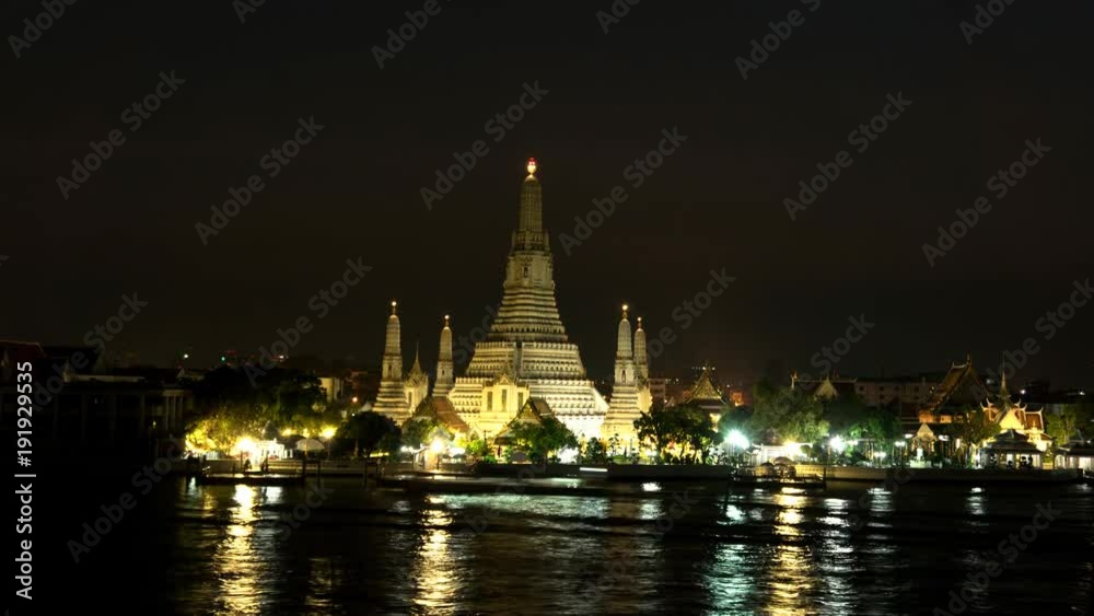 Wat Arun, temple of the down in Bangkok, Thailand. Wat Arun, temple of the down in Bangkok, Thailand.