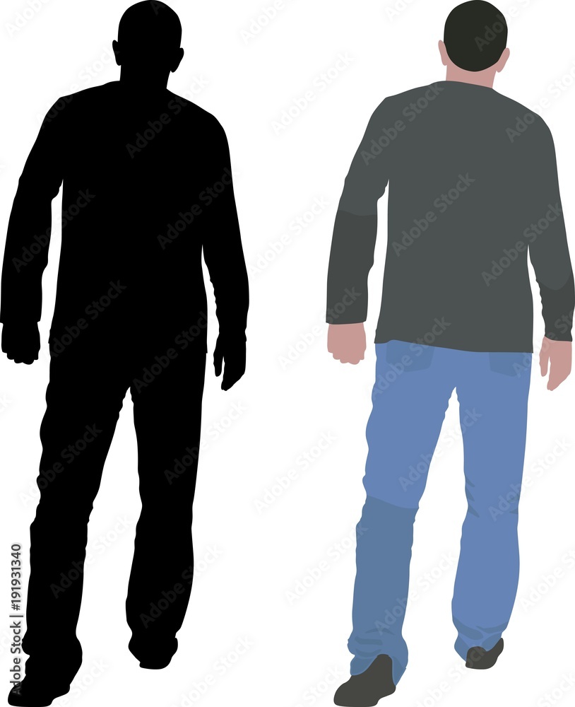men walking away men walking away