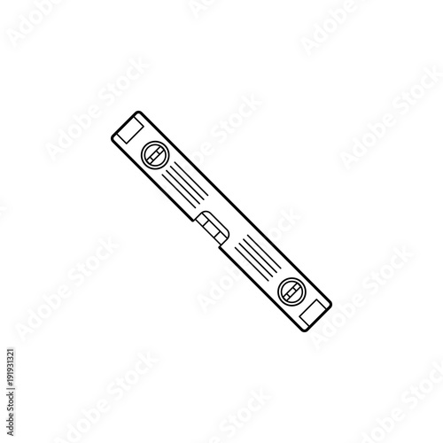 level meter icon. Element of construction tools for mobile concept and web apps. Thin line icon for website design and development, app development. Premium icon