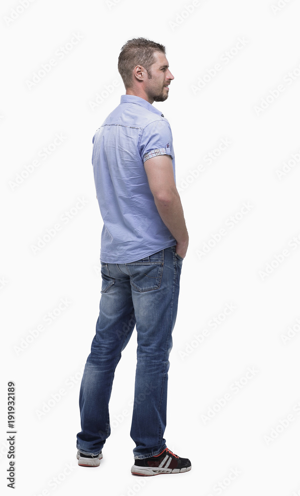 rear view.ambitious man looking forward rear view.ambitious man looking forward