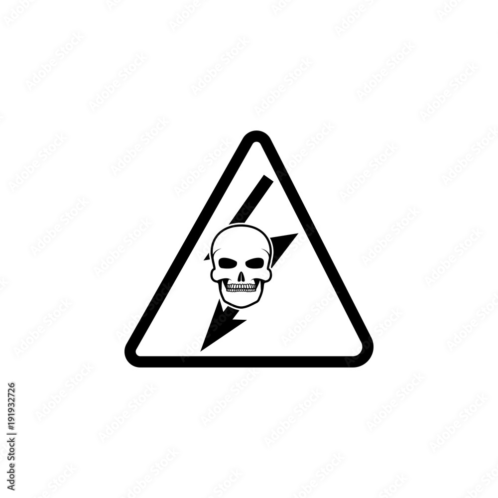 sign deadly danger icon. Element of warning for mobile concept and web apps. Icon for website design and development, app development. Premium icon sign deadly danger icon. Element of warning for mobile concept and web apps. Icon for website design and development, app development. Premium icon