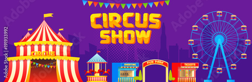 Circus and attractions banner