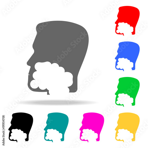 Man shave his face icon. Barber Element multi colored icons for mobile concept and web apps. icon for website design and development, app development. Premium icon