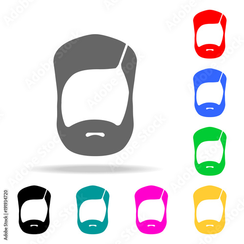 Beard icon. Barber Element multi colored icons for mobile concept and web apps. icon for website design and development, app development. Premium icon photo