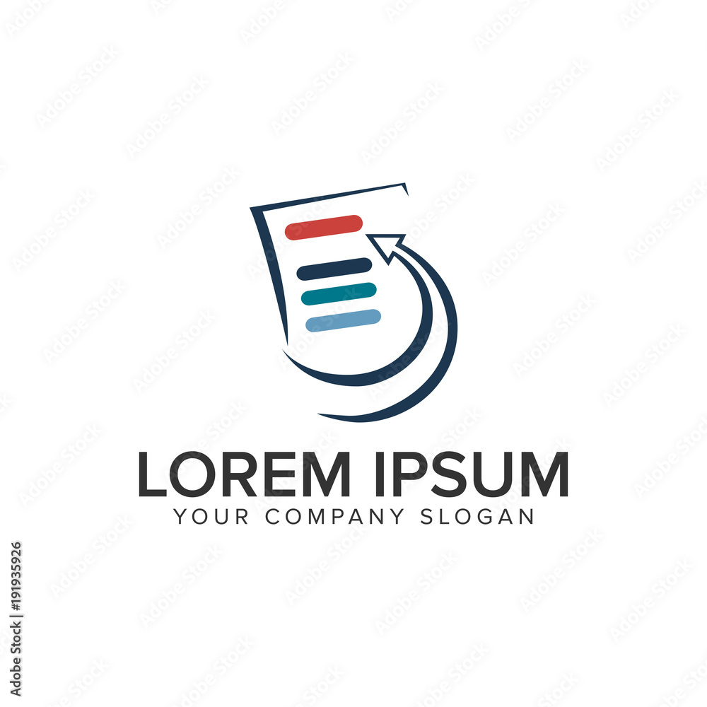 list document logo design concept template. fully editable vector list document logo design concept template. fully editable vector