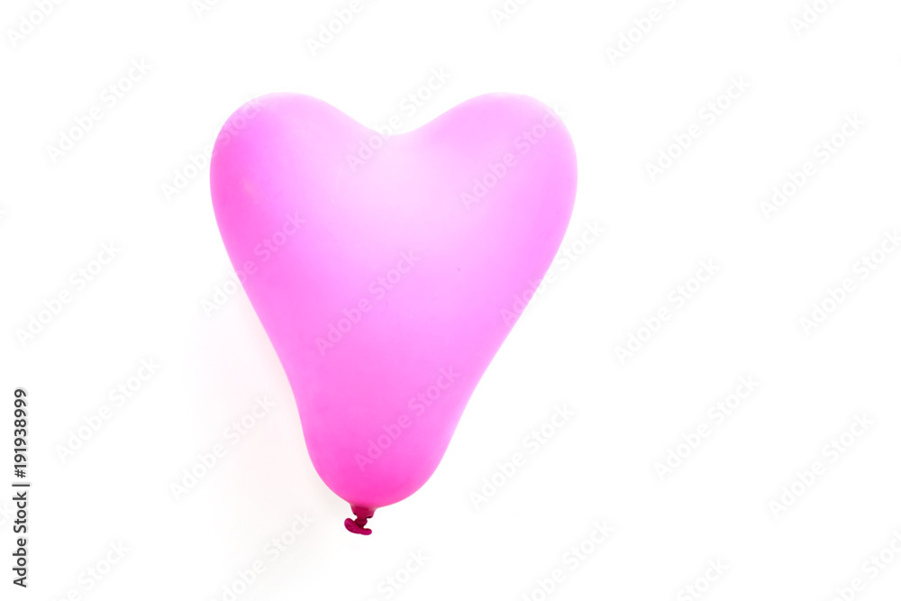 pink heart balloon on white pink heart balloon on white