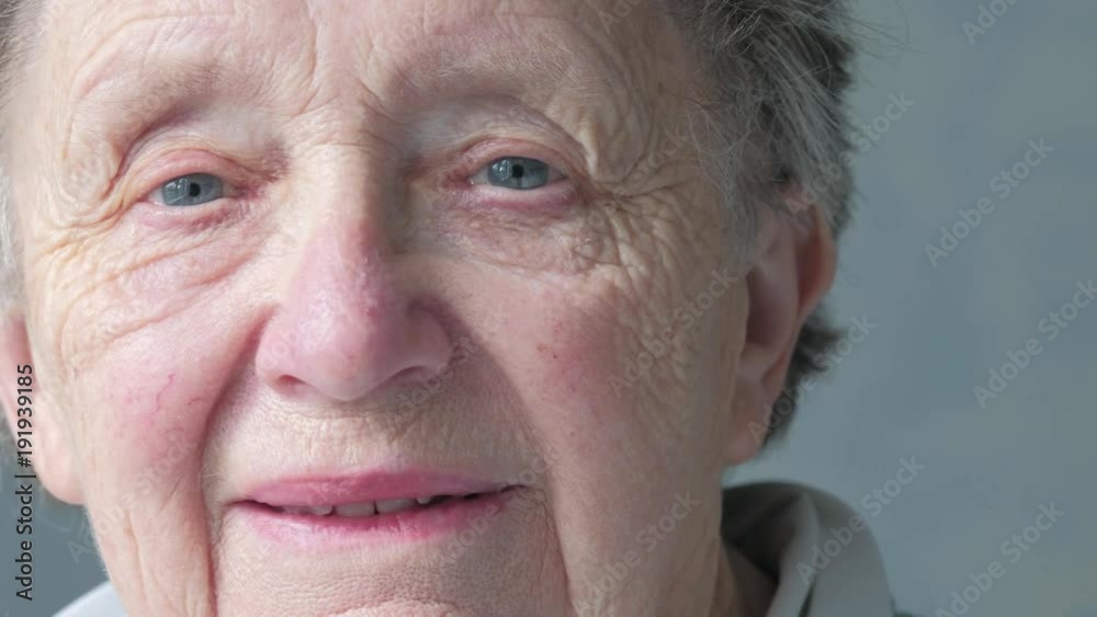 Close up portrait of an elderly caucasian woman Close up portrait of an elderly caucasian woman