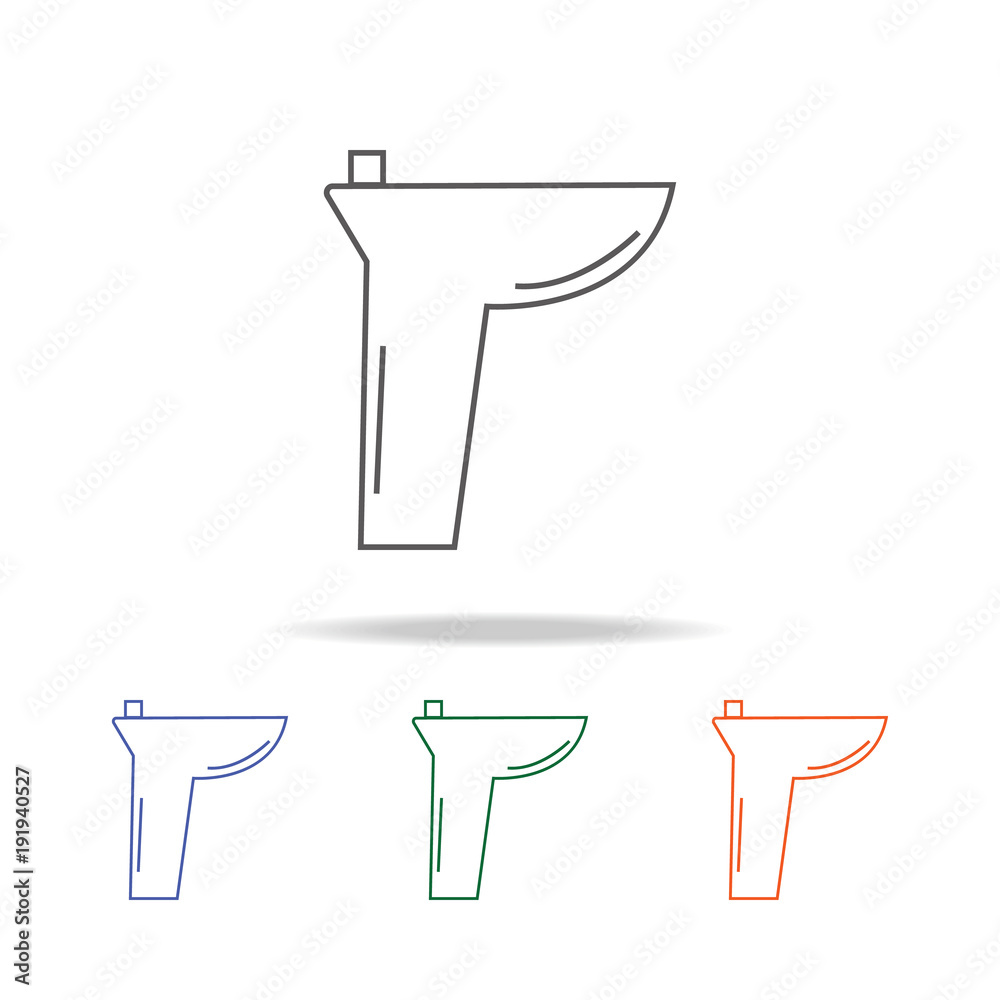 Sink icon. Element of bathroom tools multi colored icon for mobile concept and web apps. Icon for website design and development, app development. Premium icon Sink icon. Element of bathroom tools multi colored icon for mobile concept and web apps. Icon for website design and development, app development. Premium icon
