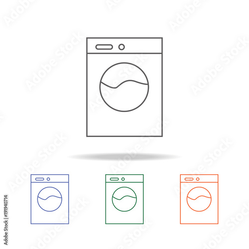 Washer icon. Element of bathroom tools multi colored icon for mobile concept and web apps. Icon for website design and development, app development. Premium icon
